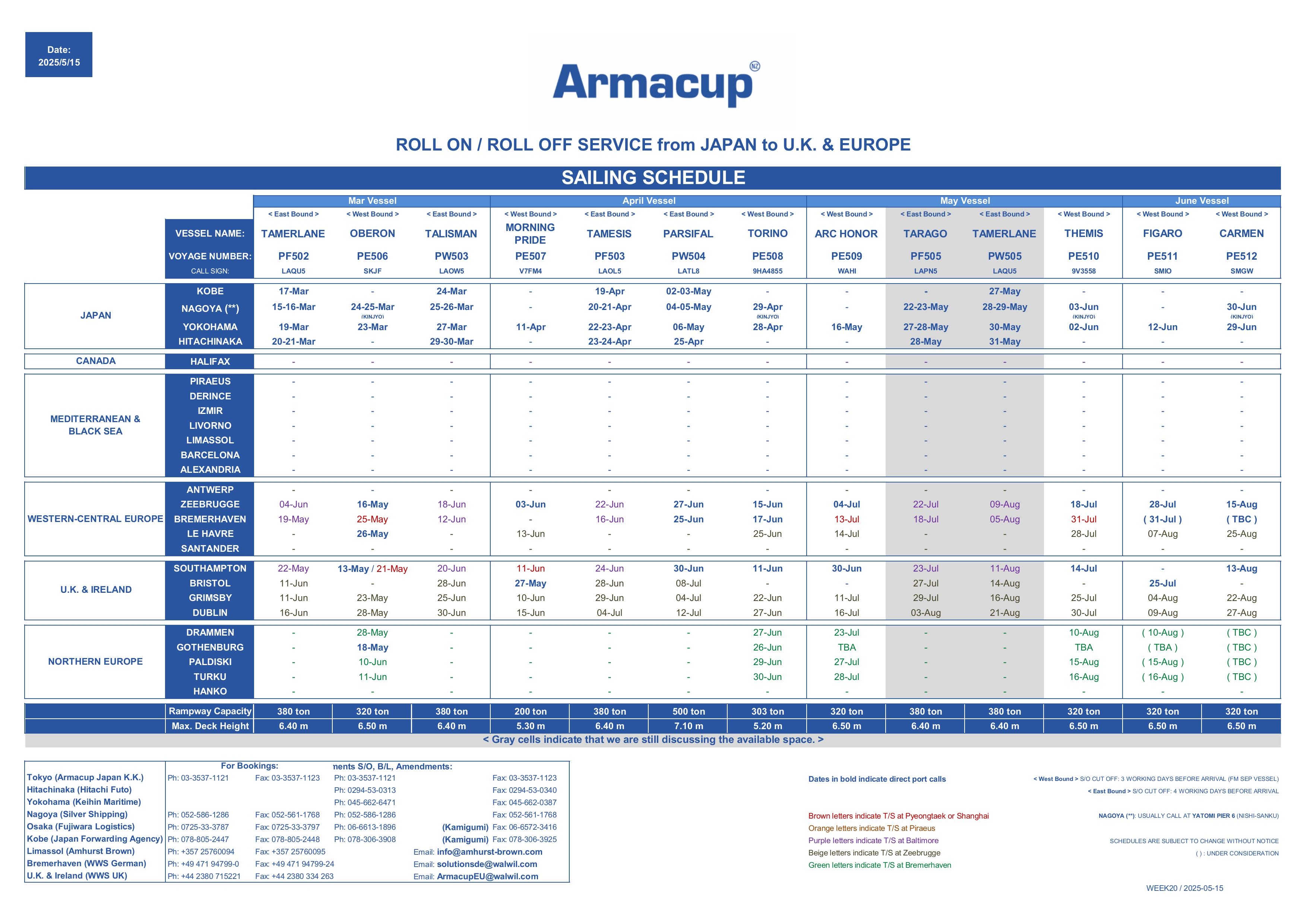 SailingScheduleEurope2025.05.15